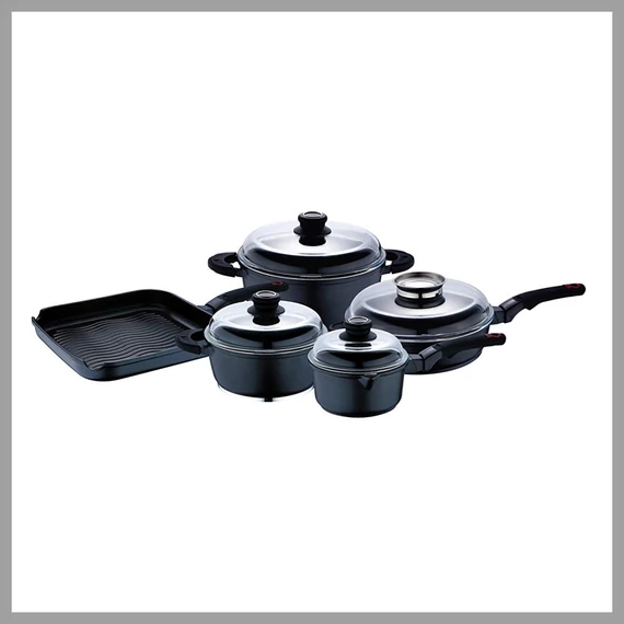 Bergner Set di 9 pentole con coperchio BG-6493