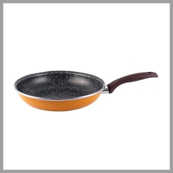 Padella Bergner - 28 cm, acciaio al carbonio, interno in marmo BGIB-3092