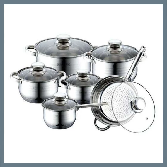 Set di 12 pentole in acciaio inossidabile Bachmayer BM-1209