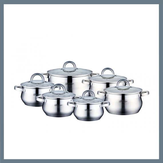 Set di pentole in acciaio inossidabile Bachmayer 12 pezzi BM-1216