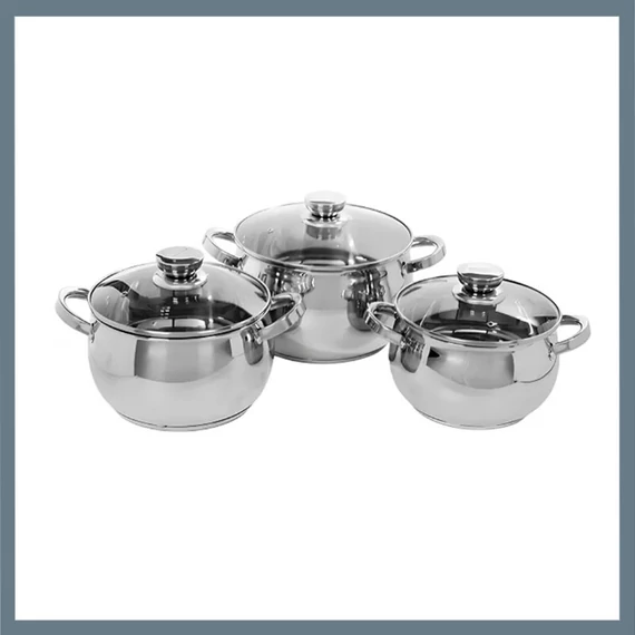 Set da forno in acciaio inossidabile Bachmayer BM-3003, 6 pezzi