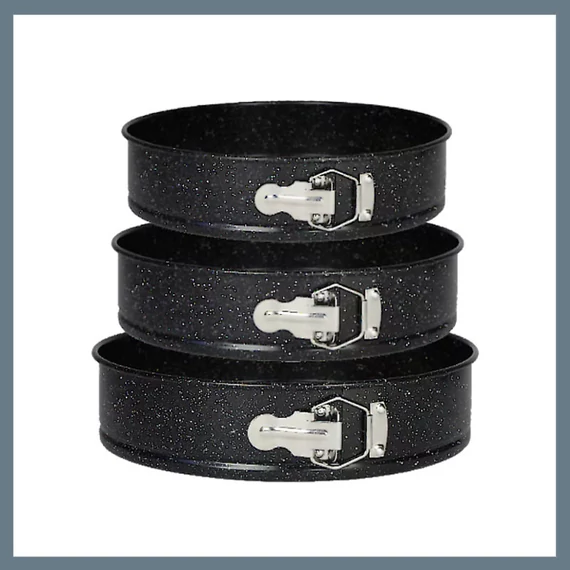 Bachmayer tortiera rotonda da 3 pezzi con clip BM-333