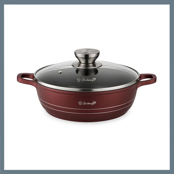 Bachmayer pentola bassa con coperchio 5,5 litri BM-7400-32