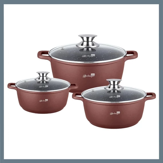 Set di pentole Bachmayer a 6 pezzi con rivestimento in granito BM-7869