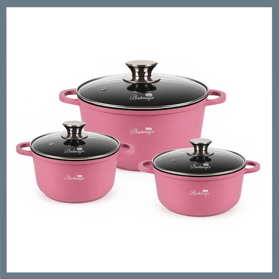 Bachmayer Set di piatti rosa da 6 pezzi BM-7870