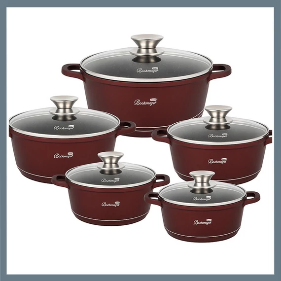 Set di pentole Bachmayer da 10 pezzi, marrone BM-8823