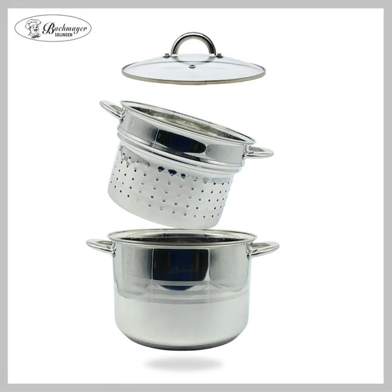 Bachmayer Pentola per pasta 3 pezzi 7,6 l BMP-04