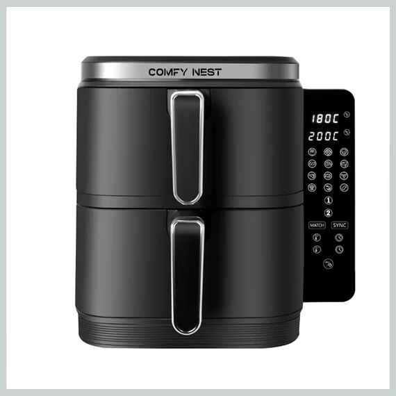 Comfy Nest CN-06177 Friggitrice ad aria con doppio contenitore