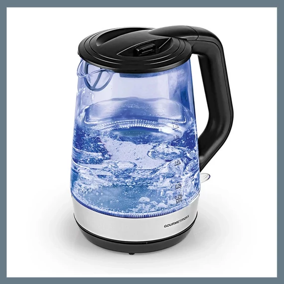 Maxx-World GourmetMaxx Piastra di vetro in acciaio inox nero 1,7L 2200W DS11330-L