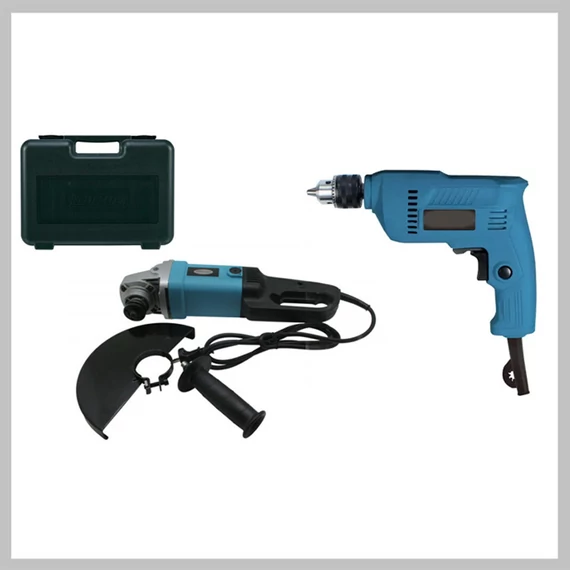 Set smerigliatrice angolare e trapano elettrico FLINKE FK-8011