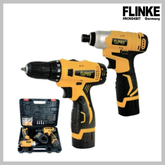 Set di trapani e chiavi a batteria Flinke FK-8039 TWIN PACK