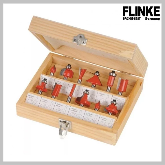 Set di teste di fresatura Flinke da 12 pezzi per fresatrici