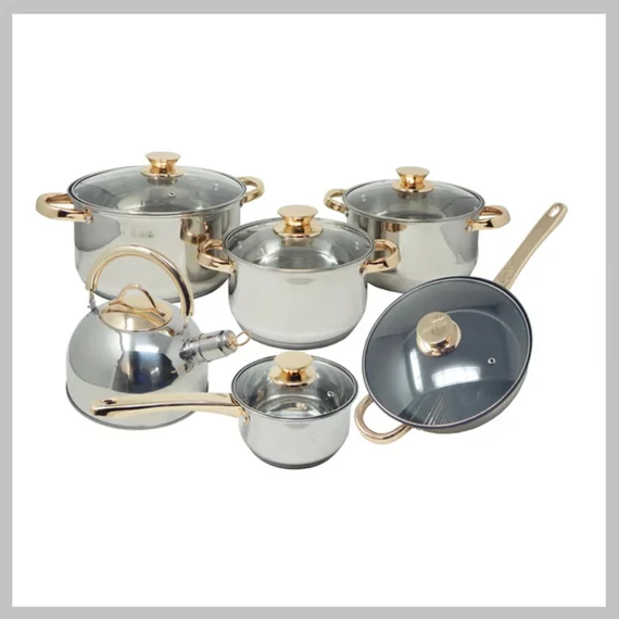 Set di pentole Grand King in acciaio inox GK-1868