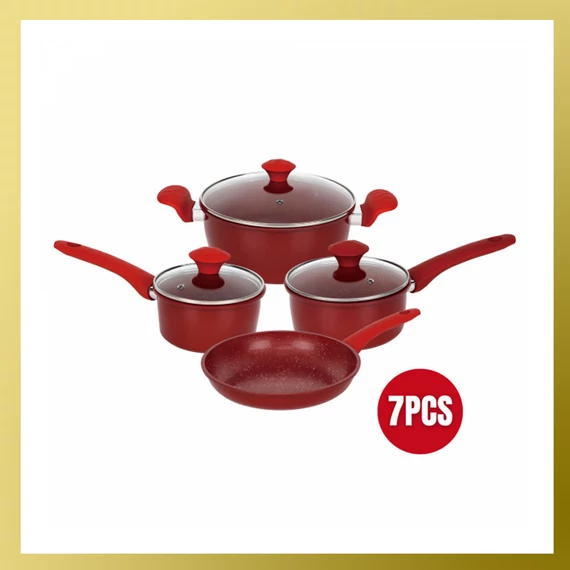 Herzberg pentole in ghisa con rivestimento HG-04715RED