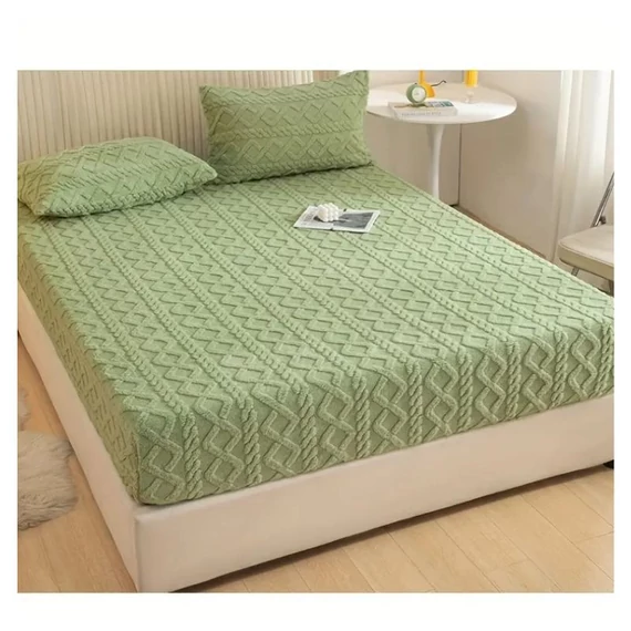 Coprimaterasso ultra morbido/protezione per materasso 180 x 200 cm verde HM251626Z