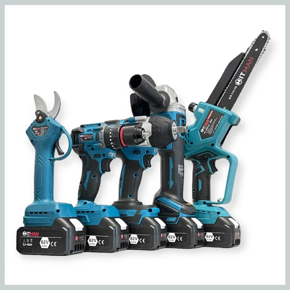 Hitman HT-BACD-2455-ProMax – Set professionale da 5 utensili a batteria