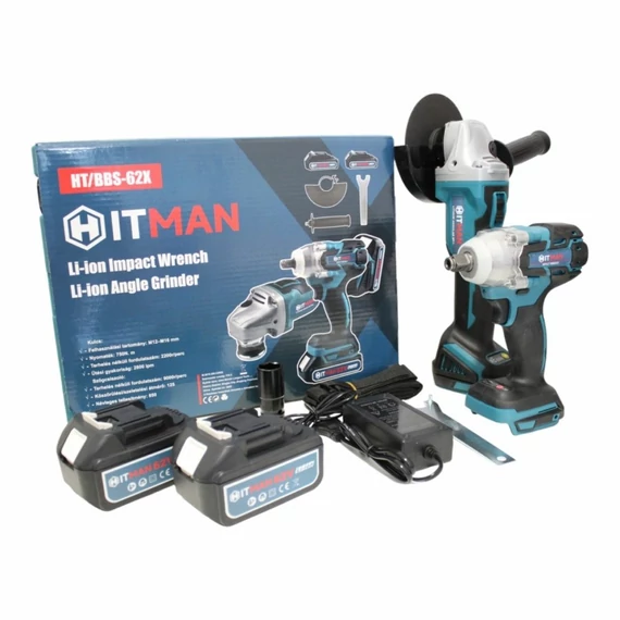 Avvitatore a percussione e smerigliatrice angolare HITMAN HT/BBS-62X