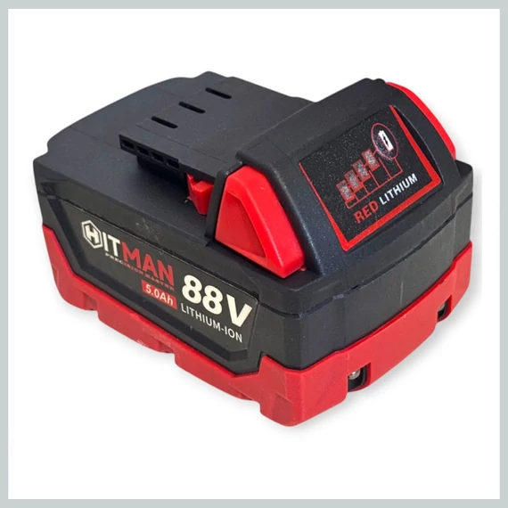 Hitman HT-M18-2468XC 88V 5.0Ah Batteria Li-ion con Indicatore di Carica LED