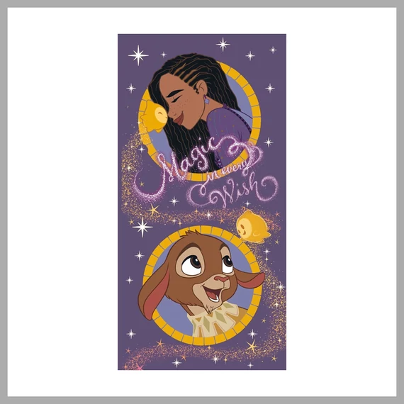 Telo da bagno Disney “Wish”, telo mare 70x140 cm JFK035788