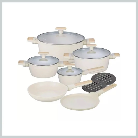 Set di pentole Klausberg da 12 pezzi KB-7833 bianco-bianco