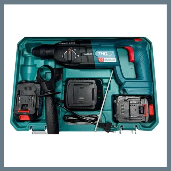 THO Lux Trapano elettrico a percussione con 2 batterie al litio, 48 V M-2611