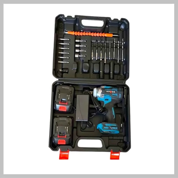 Trapano a batteria THO con 2 batterie, 48V, 28 accessori M-8065