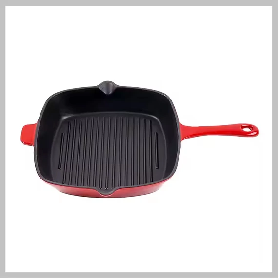 Padella in ghisa Meisterklasse con rivestimento in smalto rosso MK1058