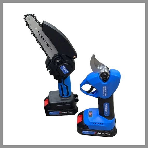 Mustang Star Set di Attrezzi da Giardino Professionale MTS-48VGARDEN