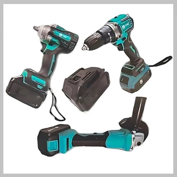 MAT-RIXX Max Set di utensili a batteria 3in1 trapano avvitatore smerigliatrice angolare MTX-3IN1