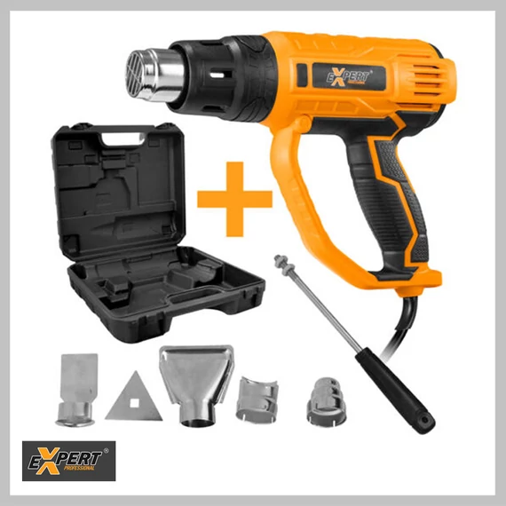 Expert Pistola termica 2000W, termostatata, 6 pezzi, valigetta NXHG20VB