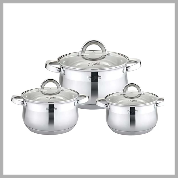 Set di pentole in acciaio inossidabile - 6 pezzi, PL-10012-2