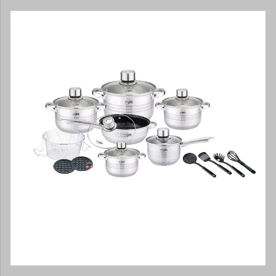 Set di stoviglie Platina Premium da 18 pezzi PL18020