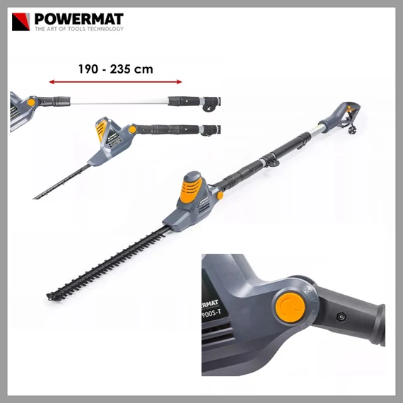 Tagliasiepi elettrico telescopico POWERMAT 45 cm PM-NEW-900S-T