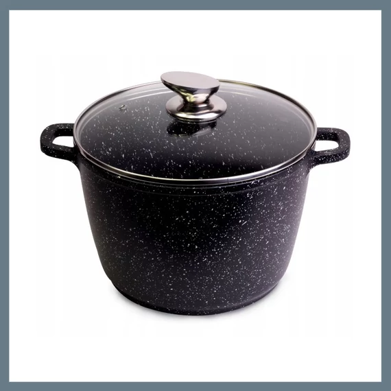 Pentola Royalty Line con coperchio in vetro resistente al calore, 10,2 L RL-AD28MG