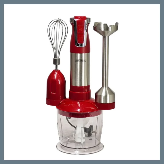 Royalty Line RL-ESMS800RED Set di frullatori a immersione 3-in-1