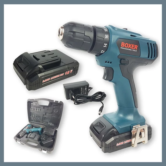 Trapano a batteria Boxer 18V, con 2 batterie SR-019