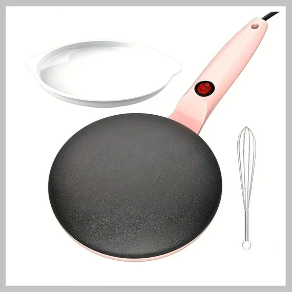 EANE Macchina elettrica per pancake rotondi 1000W rosa VL1248038-4