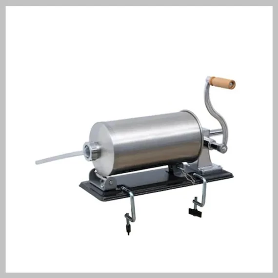 Insaccatrice manuale orizzontale Vanessa, 5 kg, acciaio inox, 4 imbuti