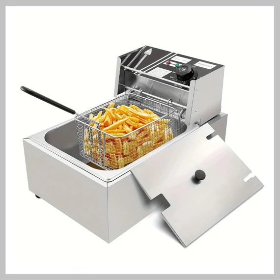 Friggitrice industriale NIRVA 6L - in acciaio inossidabile con vasca rimovibile XE1375490