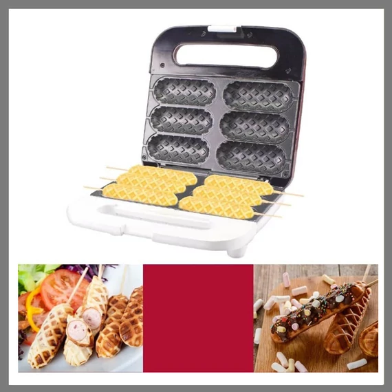 Beper P101CUD100 - Teglia per waffle su stecco (6 pezzi)