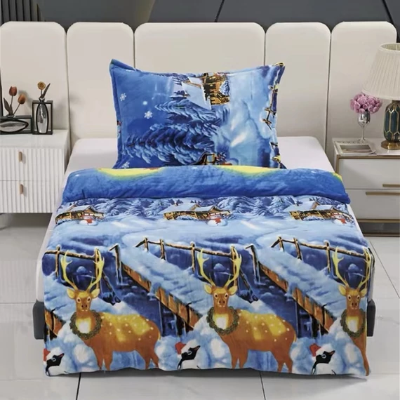 CERVO Coperta di Natale in micropush 180 x 200 cervo180