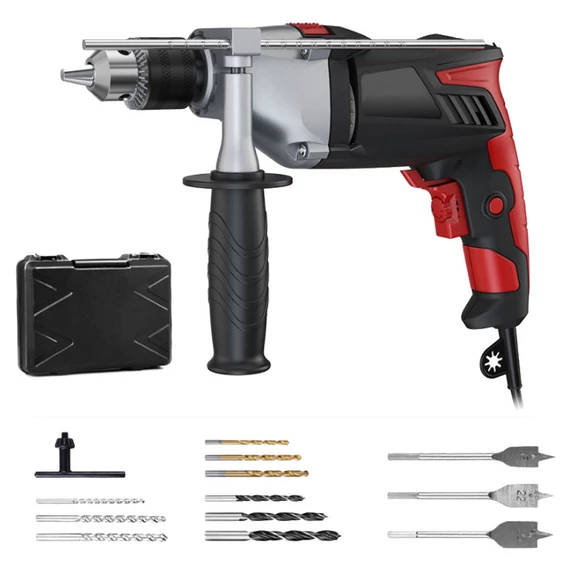 Trapano a percussione Meterk da 950W con valigetta