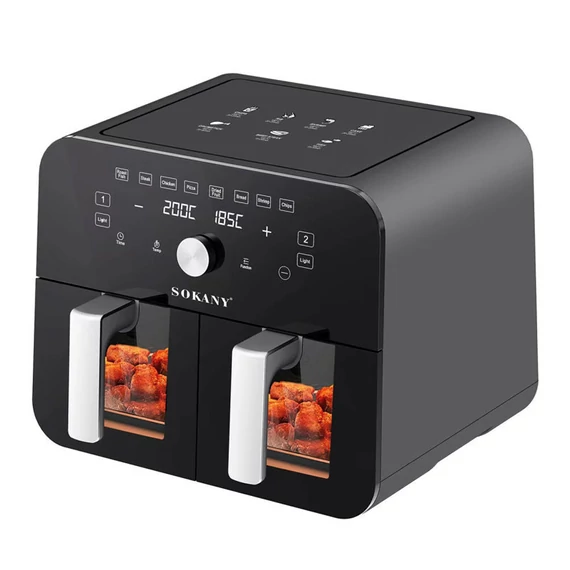 SOKANY Forno a convezione a doppio cestello da 10 litri con touch screen holm7380