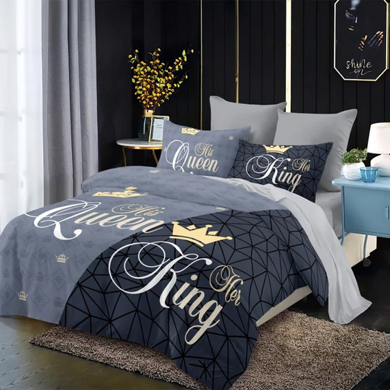 Biancheria da letto King & Queen in 7 pezzi king12