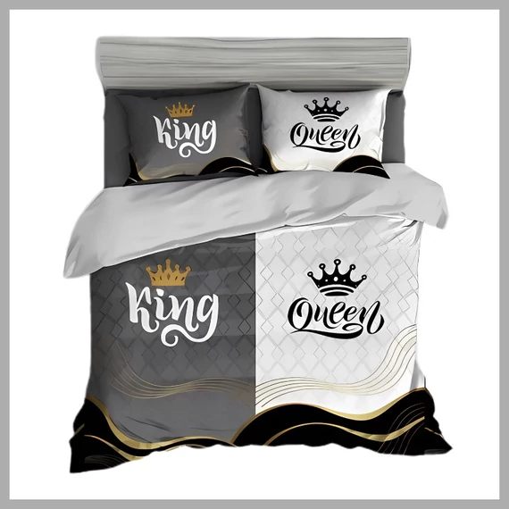 7 pezzi di biancheria da letto spessa Re e Regina 13 XZ king14
