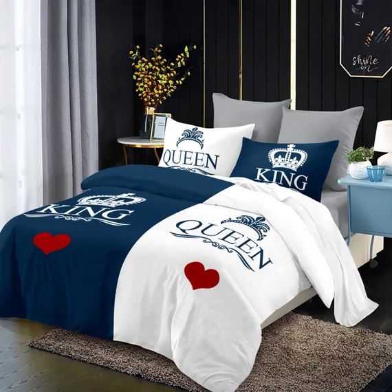 Biancheria da letto King & Queen in 7 pezzi king7