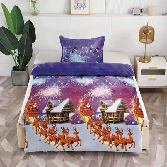 SANTA Coperta natalizia in microfibra 180 x 200 santa180