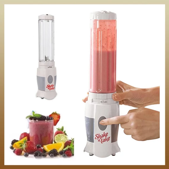 Contenitore sportivo Shake 'n Take 2 in 1 per frullatore e gelatiera. Shakentake