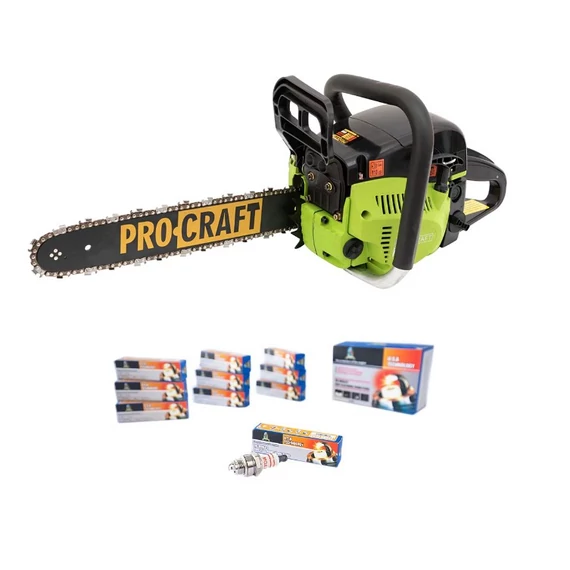 PROCRAFT K450L Motosega a scoppio da 3,8 CV, lama da 45 cm K450L