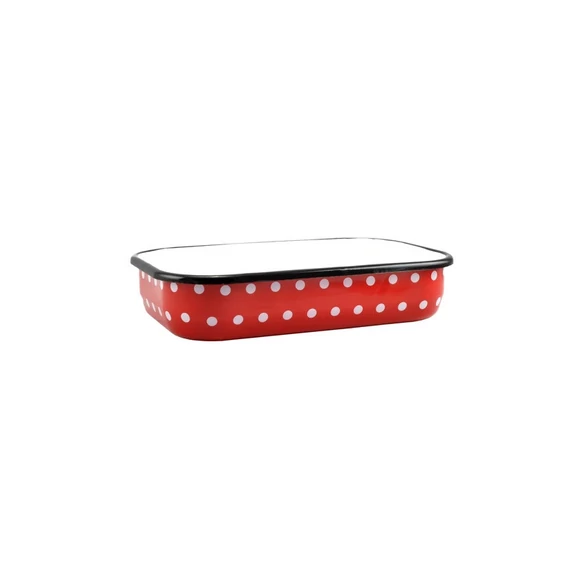 Teglia Smaltata con Punti Rossi Perfect Home 33 cm – Modello 10381